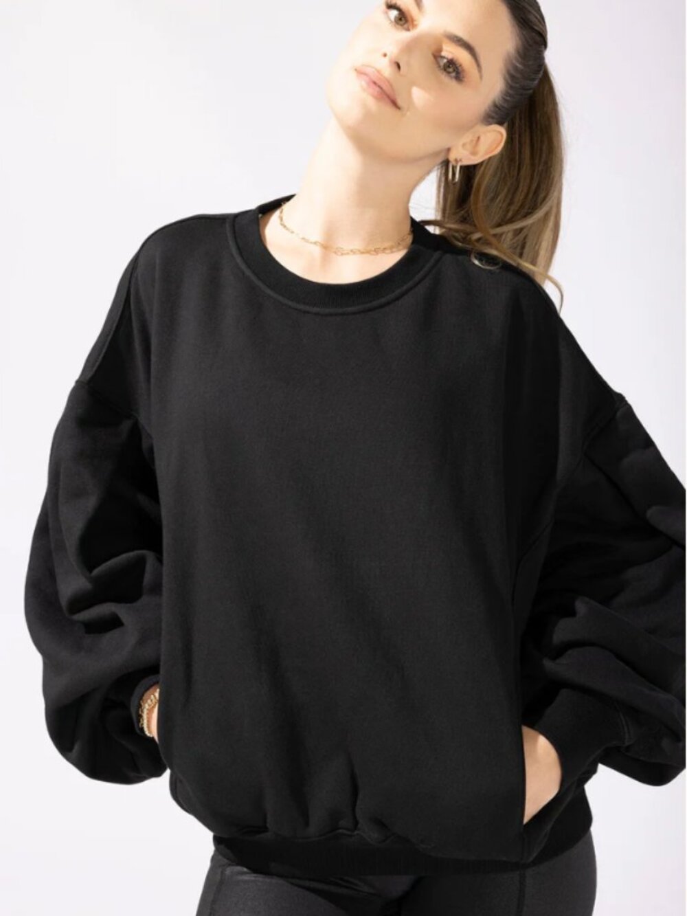 NWT Popflex - Brunch Sweater - Black Size XXS/XS